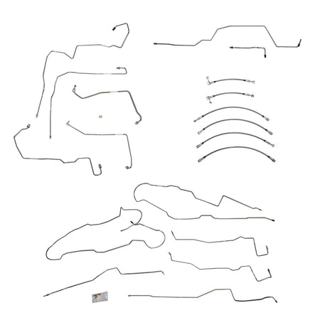 BLH99SS2012-13 Ford F-150, w/ Super Cab and Standard Bed, EcoBoost; Complete Brake Line and Hose Kit; StainlessSSTubes