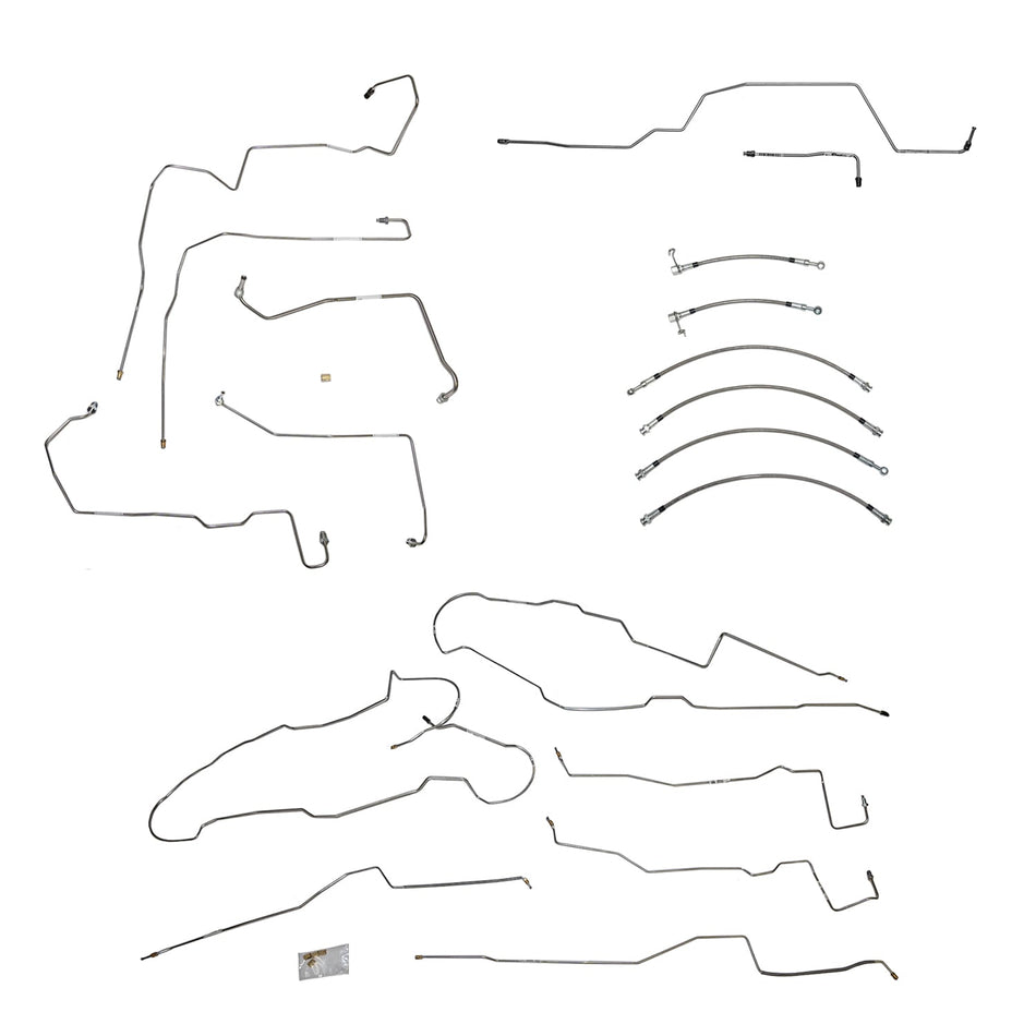 BLH99SS2012-13 Ford F-150, w/ Super Cab and Standard Bed, EcoBoost; Complete Brake Line and Hose Kit; StainlessSSTubes