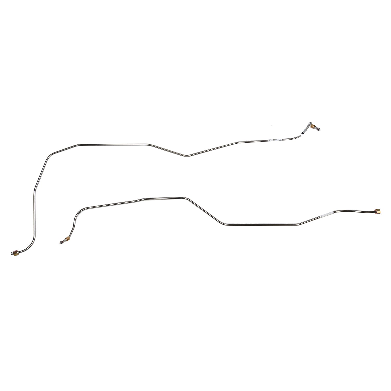 BTC6111SS- 58-64 Chevy Impala, SM BLK w/ T-350/400; Transmission Cooler Lines; Stainless - SSTubes