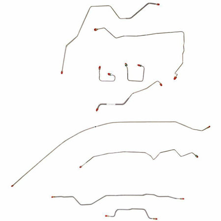 CBK0002SS- 95-01 Jeep Cherokee, non-ABS, Complete Brake Line Kit; Stainless Steel - SSTubes