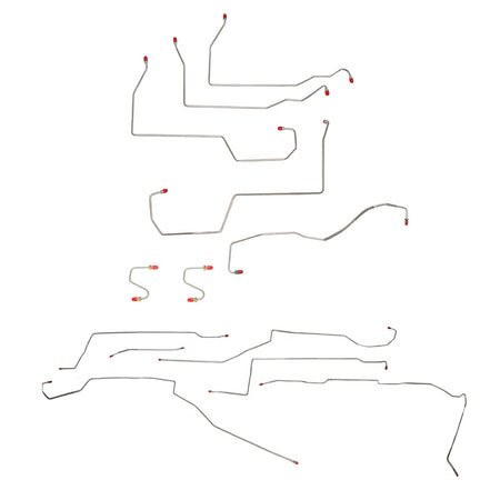 CBK0008OM- 96-99 Lesabre, Bonneville, 88, Regency, Non Traction Control; Complete Brake Line Kit; Steel - SSTubes