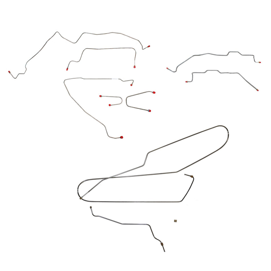 CBK0015OM- 95-00 C2500/C3500, Reg Cab/Long Bed, Complete Brake Line Kit; Steel - SSTubes