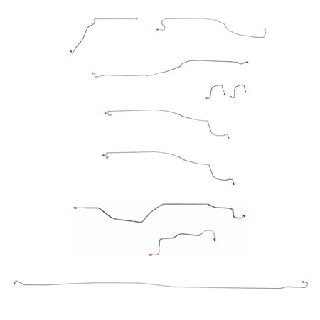 CBK0026OM - 03-04 GM 1500 Truck, 4wd, Ext/Crew Cab/Short Bed; Complete Brake Line Kit; Steel - SSTubes