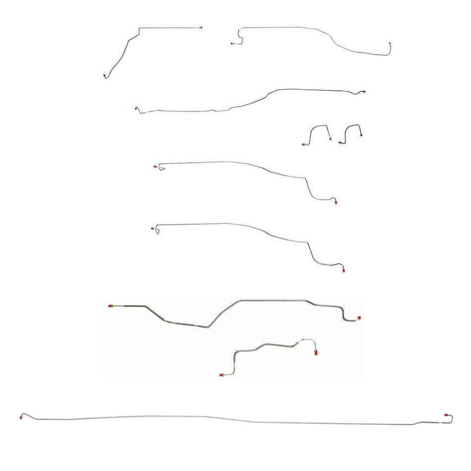 CBK0026OM - 03-04 GM 1500 Truck, 4wd, Ext/Crew Cab/Short Bed; Complete Brake Line Kit; Steel - SSTubes