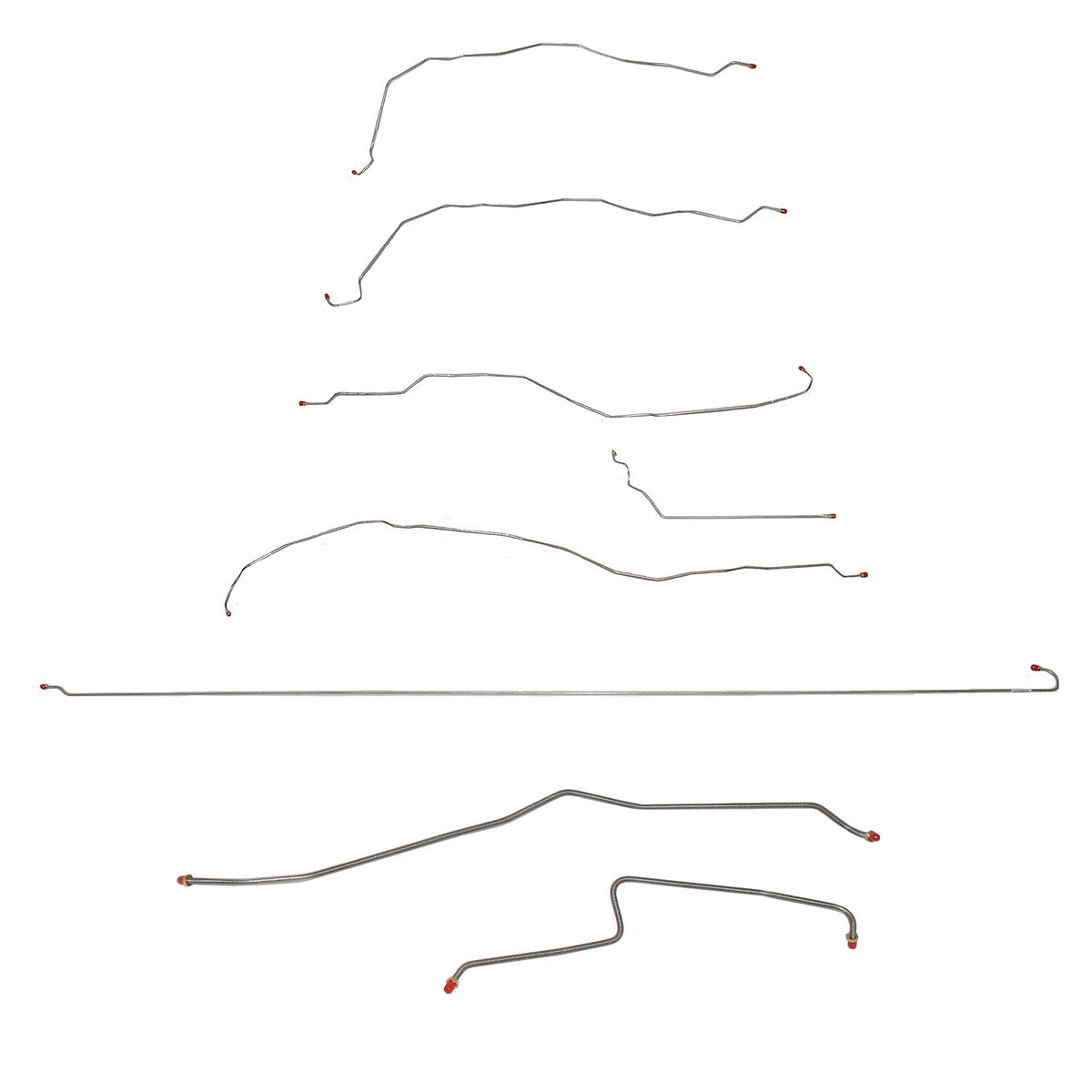 CBK0053OM - 01-07 GM 3500 Ext Cab/Long Bed, Dually; Complete Brake Line Kit; Steel - SSTubes