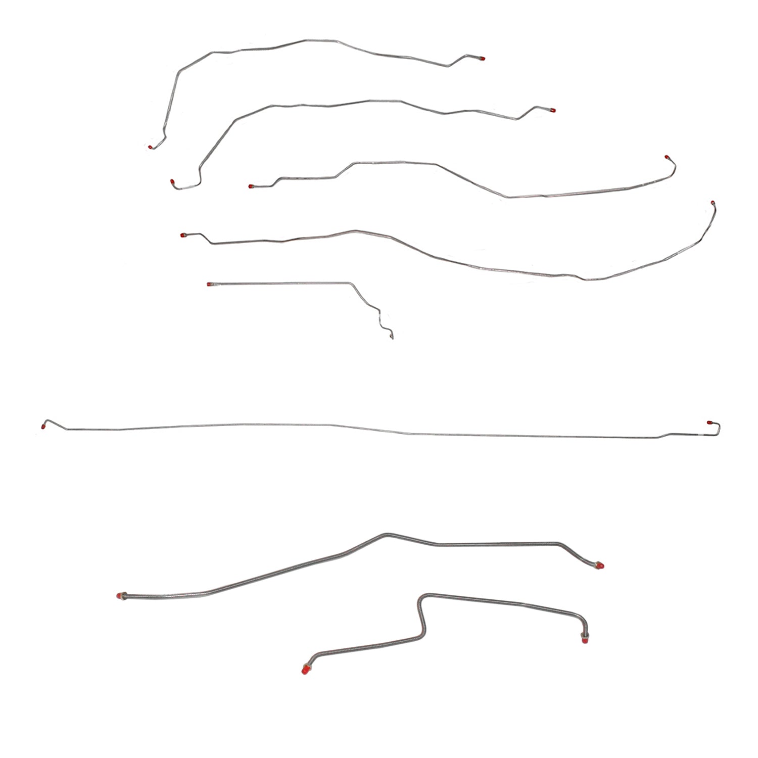 CBK0065SS- 01-07 GM 3500 Crew Cab/Long Bed, Dually; Complete Brake Line Kit; Stainless - SSTubes