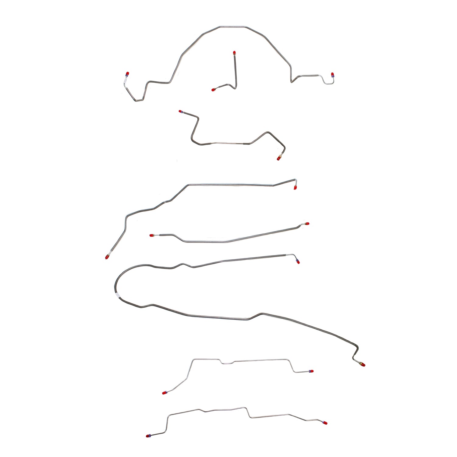 CBK0068OM - 98-01 Ford Ranger 2wd, RWABS, Reg Cab/Short Bed; Complete Brake Line Kit; Steel - SSTubes