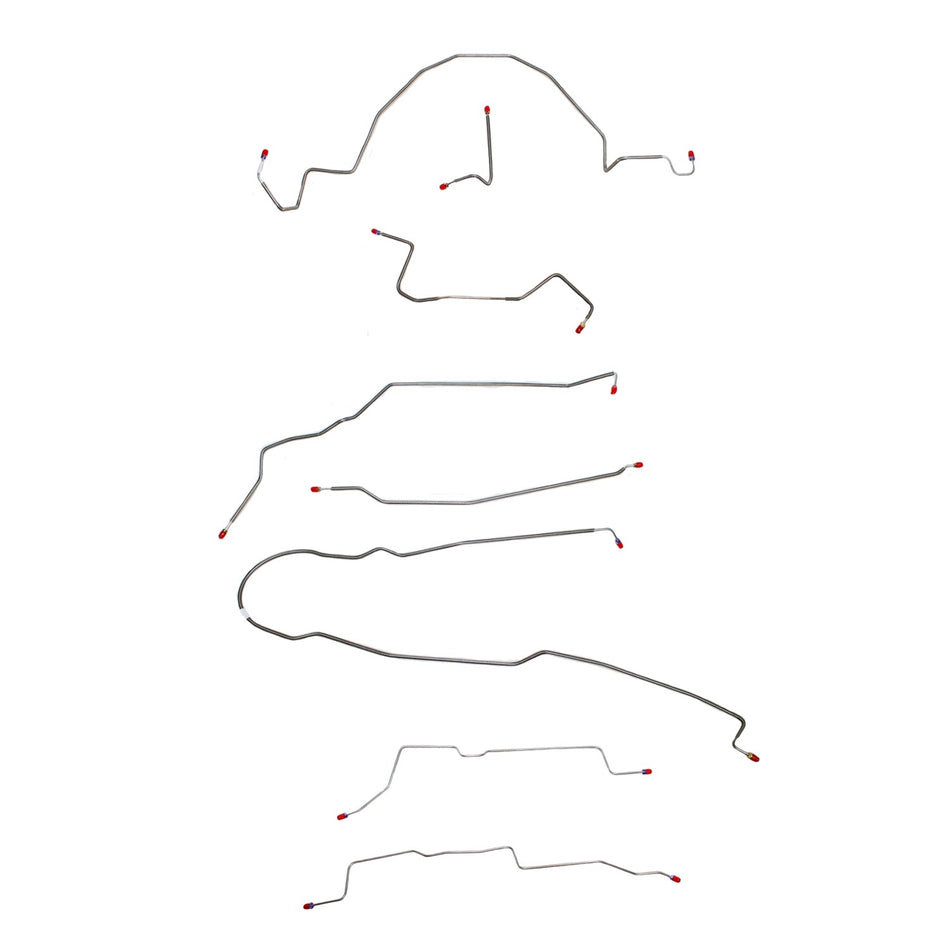 CBK0068OM - 98-01 Ford Ranger 2wd, RWABS, Reg Cab/Short Bed; Complete Brake Line Kit; Steel - SSTubes