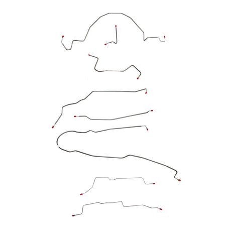 CBK0068SS - 98-01 Ford Ranger 2wd, RWABS, Reg Cab/Short Bed; Complete Brake Line Kit; Stainless - SSTubes