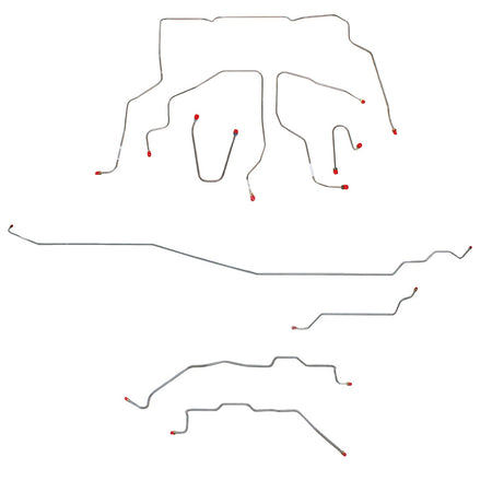 CBK0070OM - 95-98 GM K1500, Reg Cab/Short Bed; Complete Brake Line Kit; Steel - SSTubes