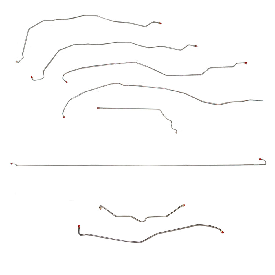 CBK0073SS- 01-07 GM 2500HD/3500 6.6L or 8.1L, Crew Cab/Short Bed, non Dually, Complete Brake Line Kit; Stainless - SSTubes