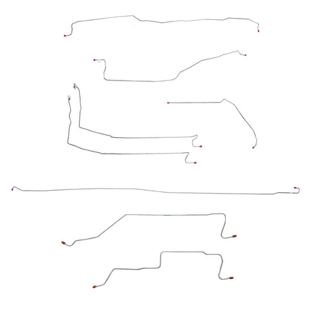 CBK0076SS- 05-07 GM 1500 Truck 4wd, Reg Cab/Long Bed; Complete Brake Line Kit; Stainless - SSTubes