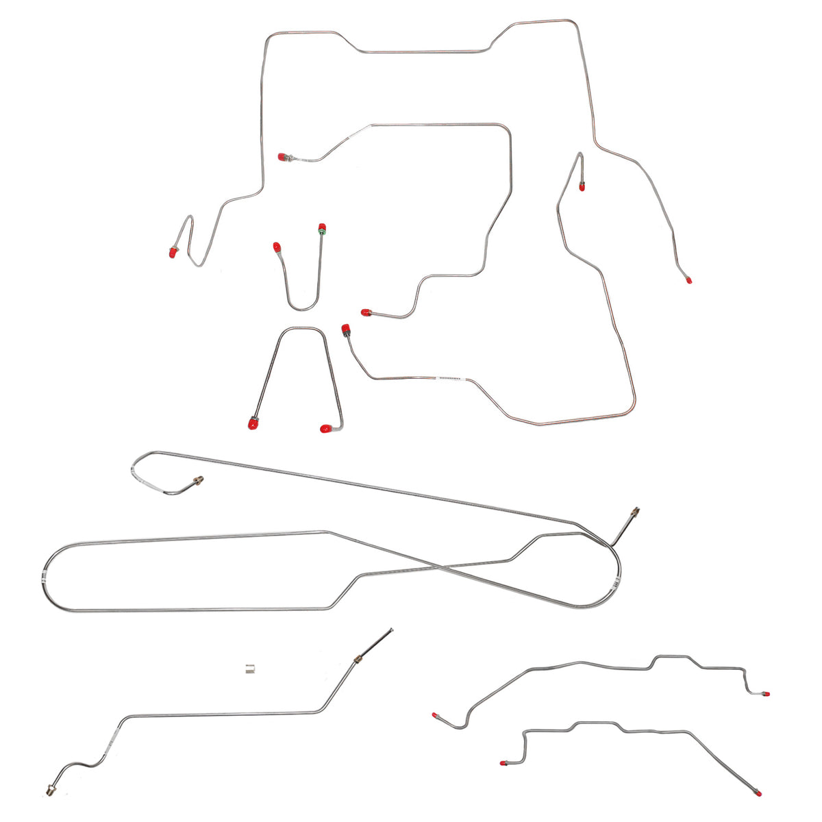 CBK0083OM- 95-00 GM K2500/ K3500, Ext Cab/Short Bed; Complete Brake Line Kit; Steel - SSTubes