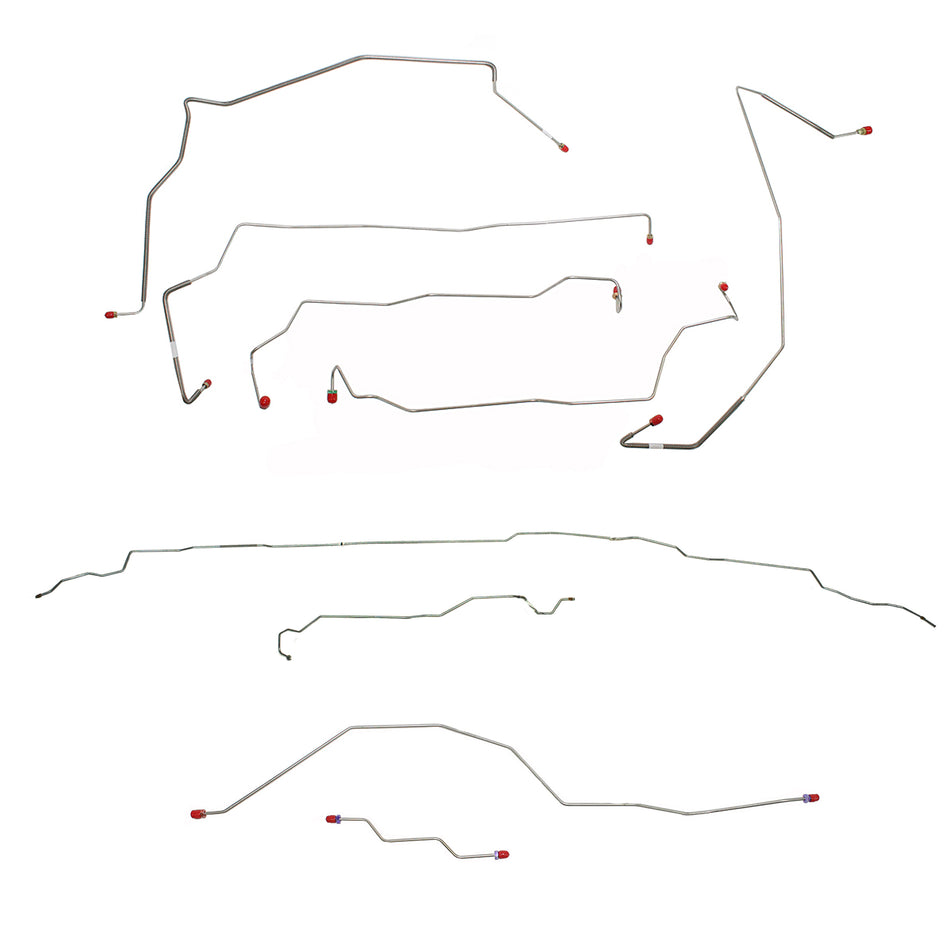 CBK0085- 02-04 Ford F-250 Super Duty/F-350 Super Duty AWABS; Ext Cab Long Bed/Crew Cab Short bed Complete Brake Line Kit