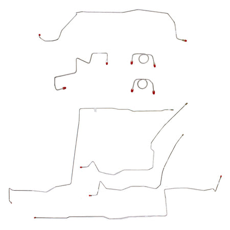 CBK0090SS - 03-05 Dodge Neon SRT-4; Complete Brake Line Set; Stainless - SSTubes