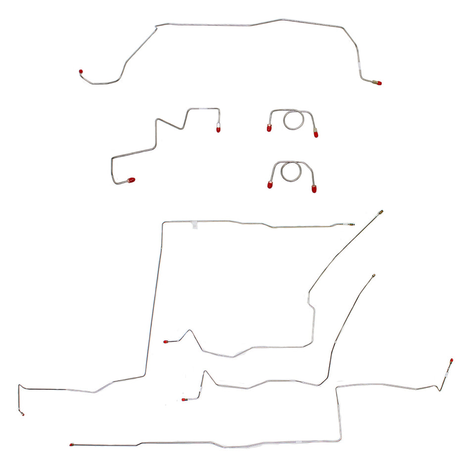 CBK0090OM - 03-05 Dodge Neon SRT-4; Complete Brake Line Set; Steel - SSTubes