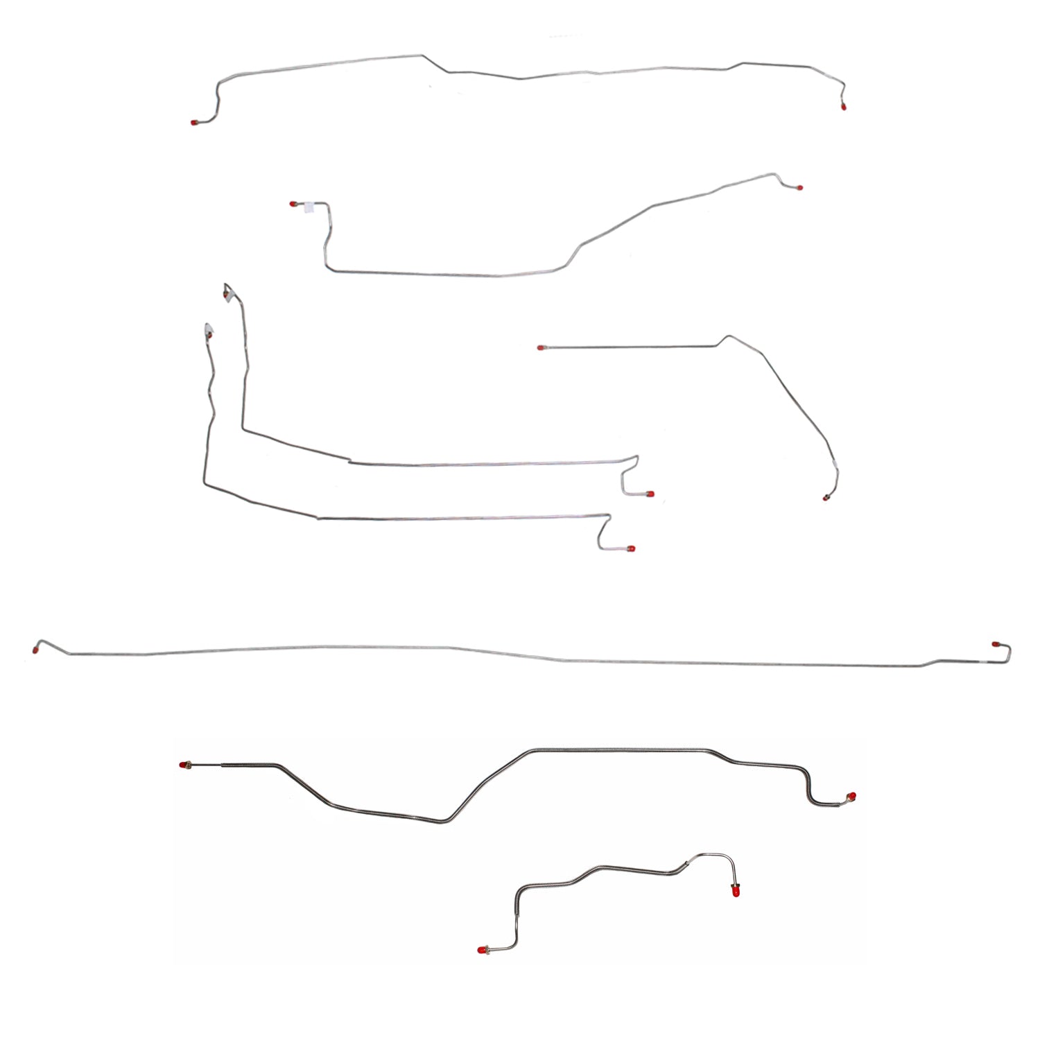 CBK0093SS - 99-02 GM 1500 Truck, 4wd, Ext Cab/Long Bed; Complete Brake Line Kit; Stainless - SSTubes