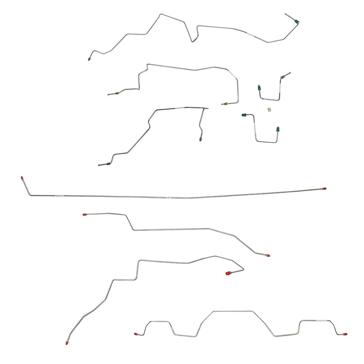 98-01 Ford Explorer, 5.0L; Complete Brake Line Kit; Stainless - SSTubes