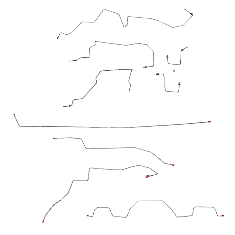 98-01 Ford Explorer, 5.0L; Complete Brake Line Kit; Stainless - SSTubes