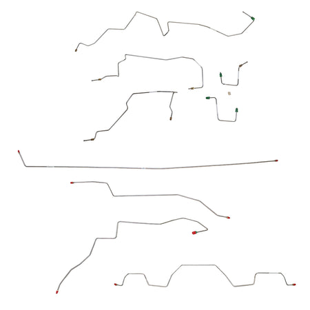 98-01 Ford Explorer, 5.0L; Complete Brake Line Kit; Stainless - SSTubes
