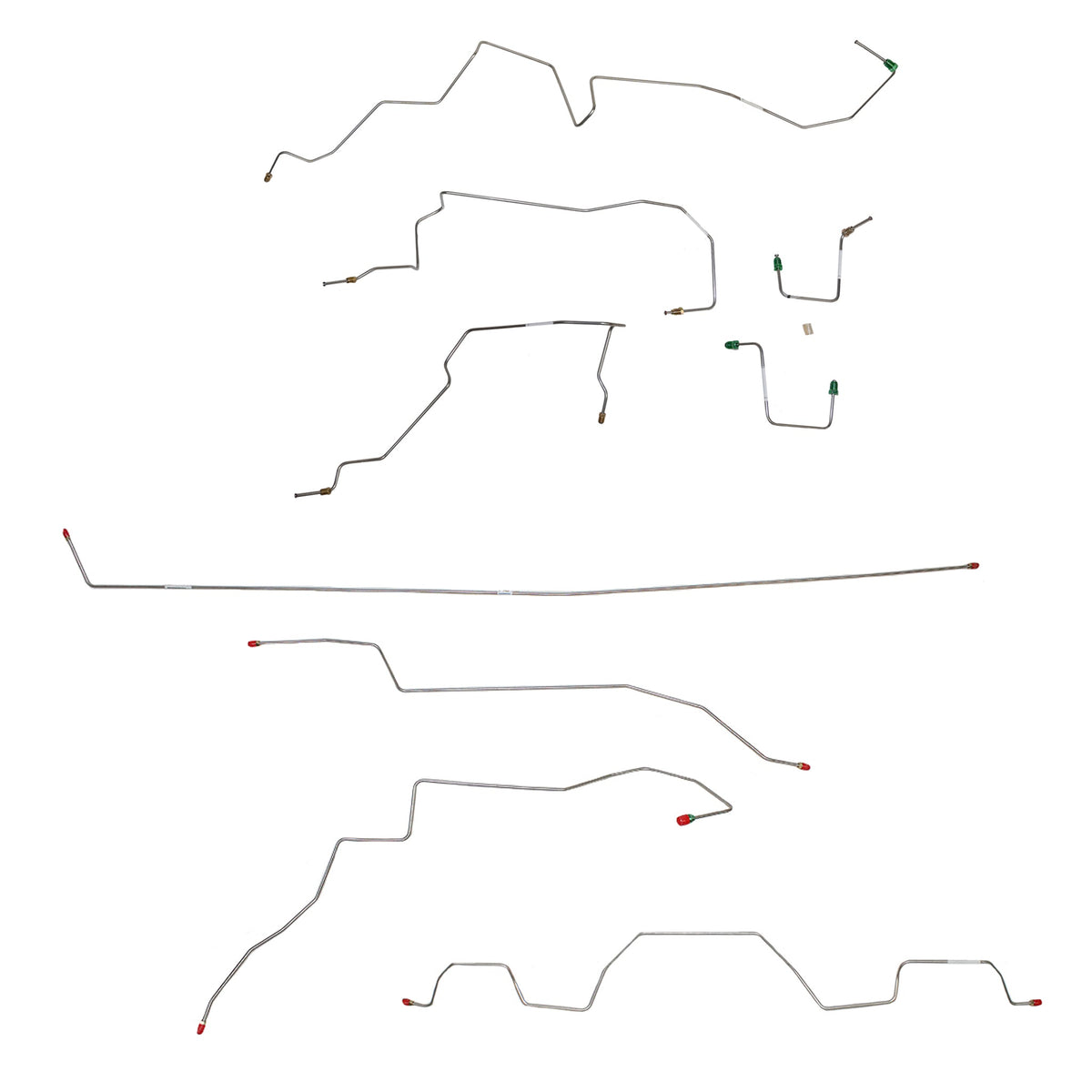 98-01 Ford Explorer, 5.0L; Complete Brake Line Kit; Steel - SSTubes
