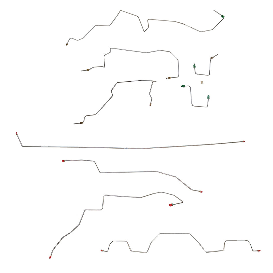 98-01 Ford Explorer, 5.0L; Complete Brake Line Kit; Steel - SSTubes