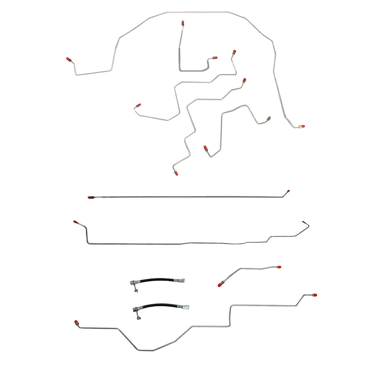 CBK0102OM- 06-08 Dodge Ram 1500, 2wd, RWABS, Reg Cab/Short Bed; Complete Brake Line Kit; Steel - SSTubes