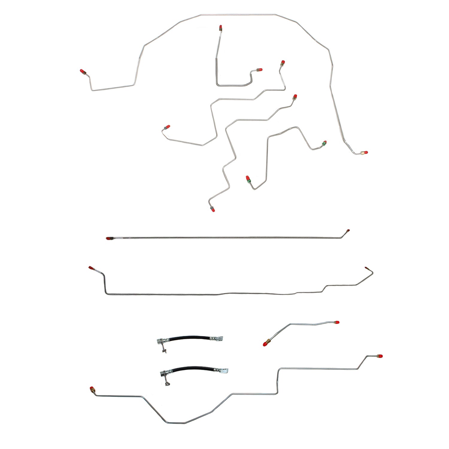 CBK0102OM- 06-08 Dodge Ram 1500, 2wd, RWABS, Reg Cab/Short Bed; Complete Brake Line Kit; Steel - SSTubes