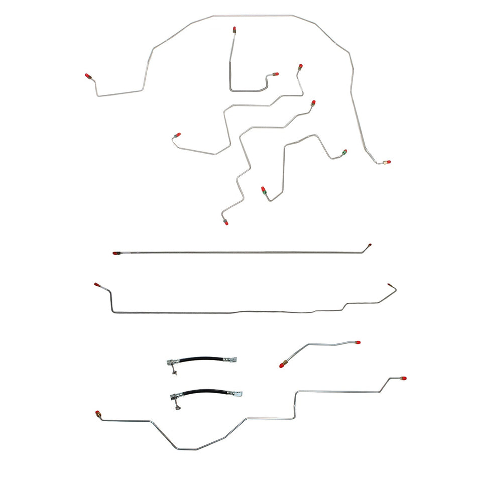 CBK0102OM- 06-08 Dodge Ram 1500, 2wd, RWABS, Reg Cab/Short Bed; Complete Brake Line Kit; Steel - SSTubes