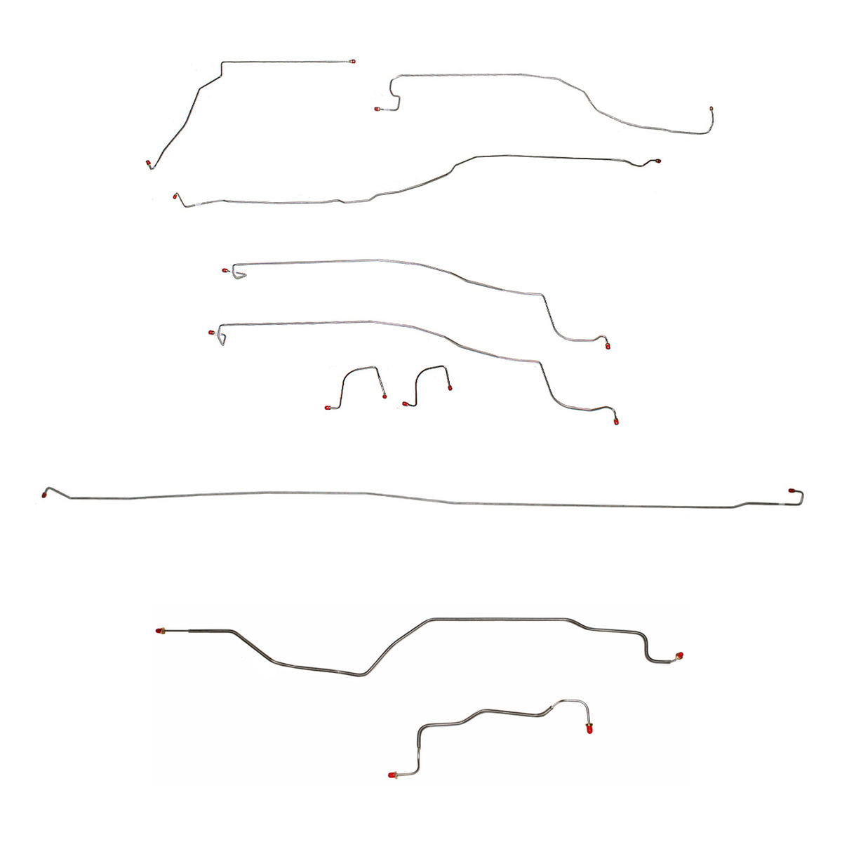 CBK0103OM- 03-04 GM 1500 Truck, 4wd, Reg Cab/Short Bed; Complete Brake Line Kit; Steel - SSTubes