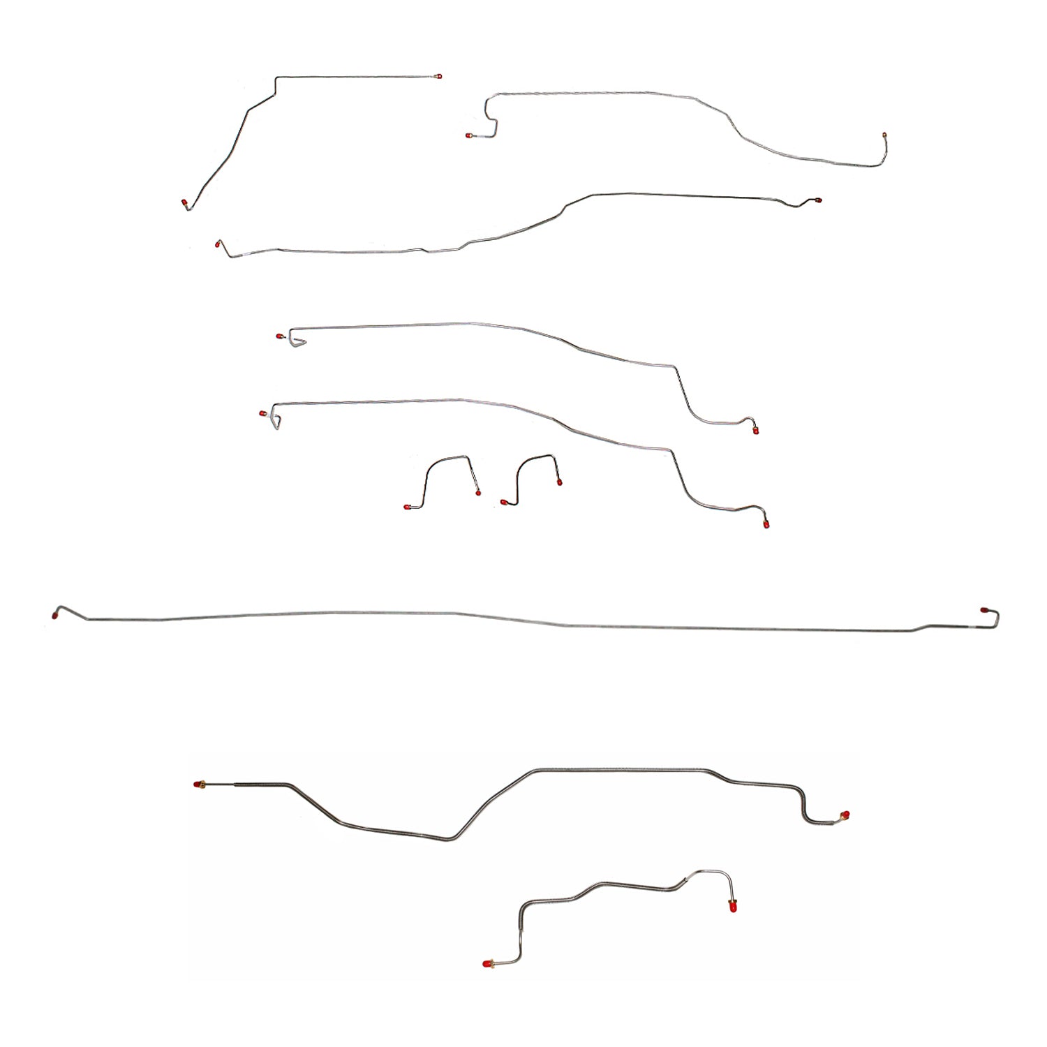 CBK0103SS- 03-04 GM 1500 Truck, 4wd, Reg Cab/Short Bed; Complete Brake Line Kit; Stainless - SSTubes
