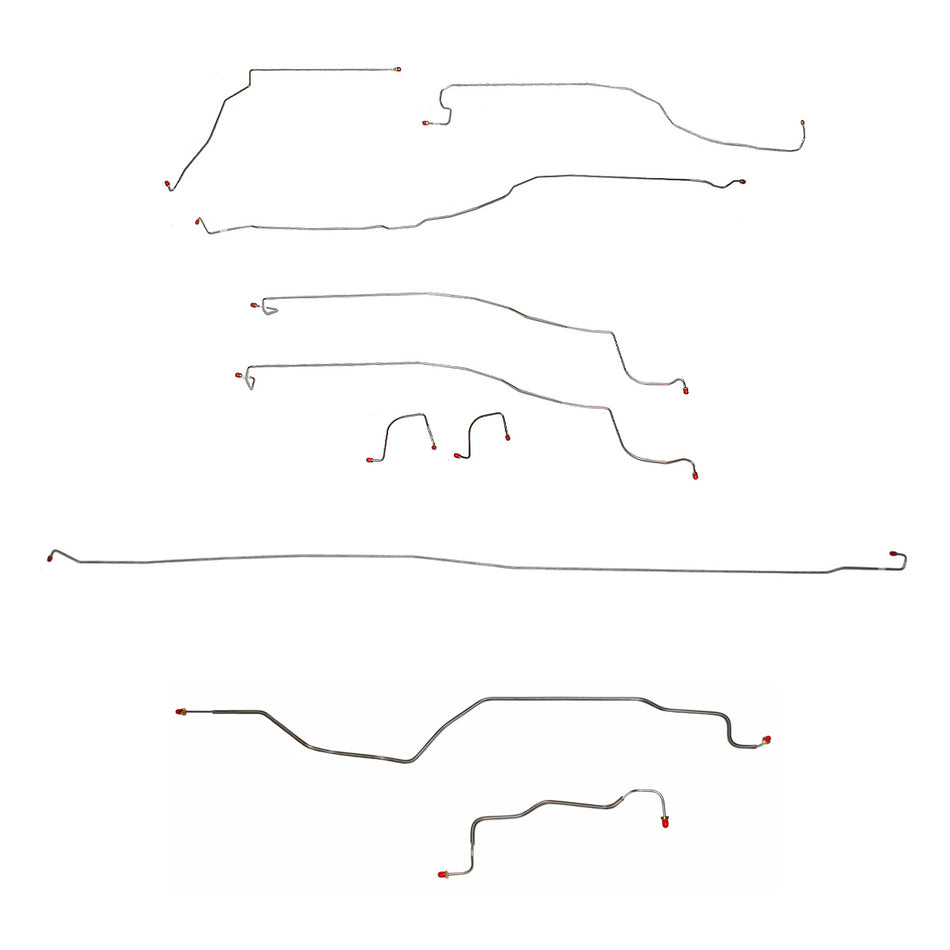 CBK0103SS- 03-04 GM 1500 Truck, 4wd, Reg Cab/Short Bed; Complete Brake Line Kit; Stainless - SSTubes