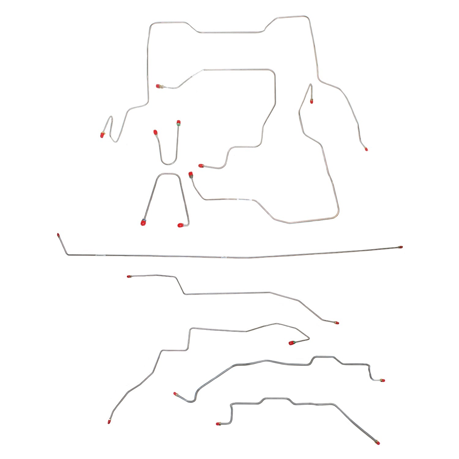 CBK0104OM - 95-00 GM K2500/K3500 Truck, Ext Cab/Short Bed; Complete Brake Line Kit; Steel - SSTubes