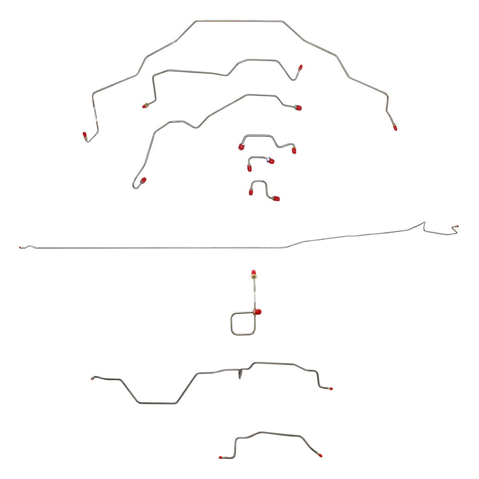 CBK0112OM - 95-97 Dodge Ram 3500, 2wd, RWABS, Reg Cab/Long Bed; Complete Brake Line Kit; Steel - SSTubes