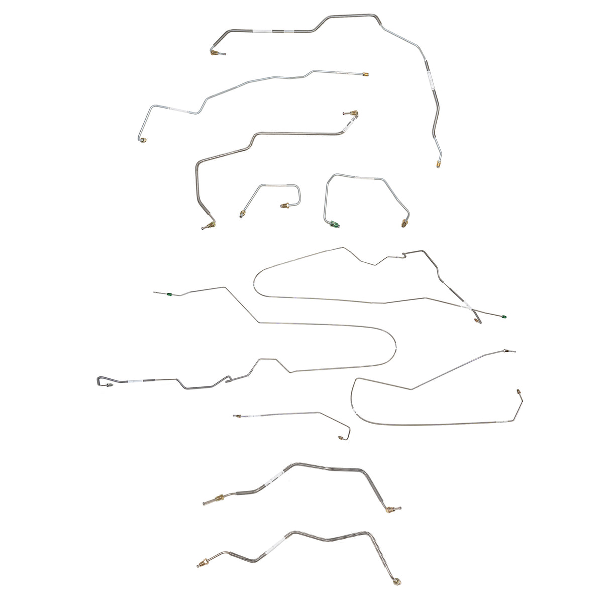 00-05 Chevy Cavalier/Sunfire w/ ABS and TC; Complete Brake Line Kit; Stainless - SSTubes