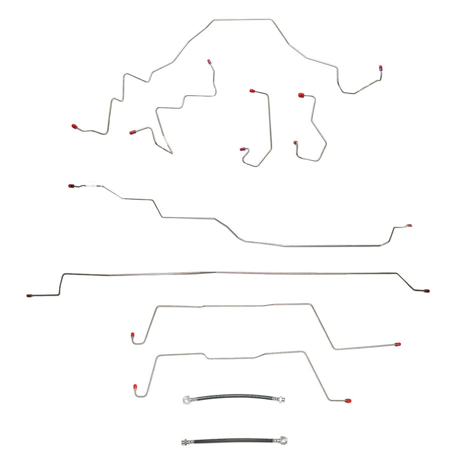 CBK0122SS- 01-03 FORD F-150 SVT Lightning; Complete Brake Line Kit; Stainless - SSTubes