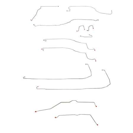 CBK0123SS- 03-06 Escalade, 2 WD, Traction Control, Brake Line Set; Stainless - SSTubes