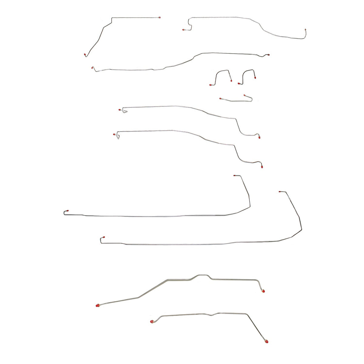 CBK0123OM- 03-06 Escalade, 2 WD, Traction Control, Brake Line Set; Steel - SSTubes