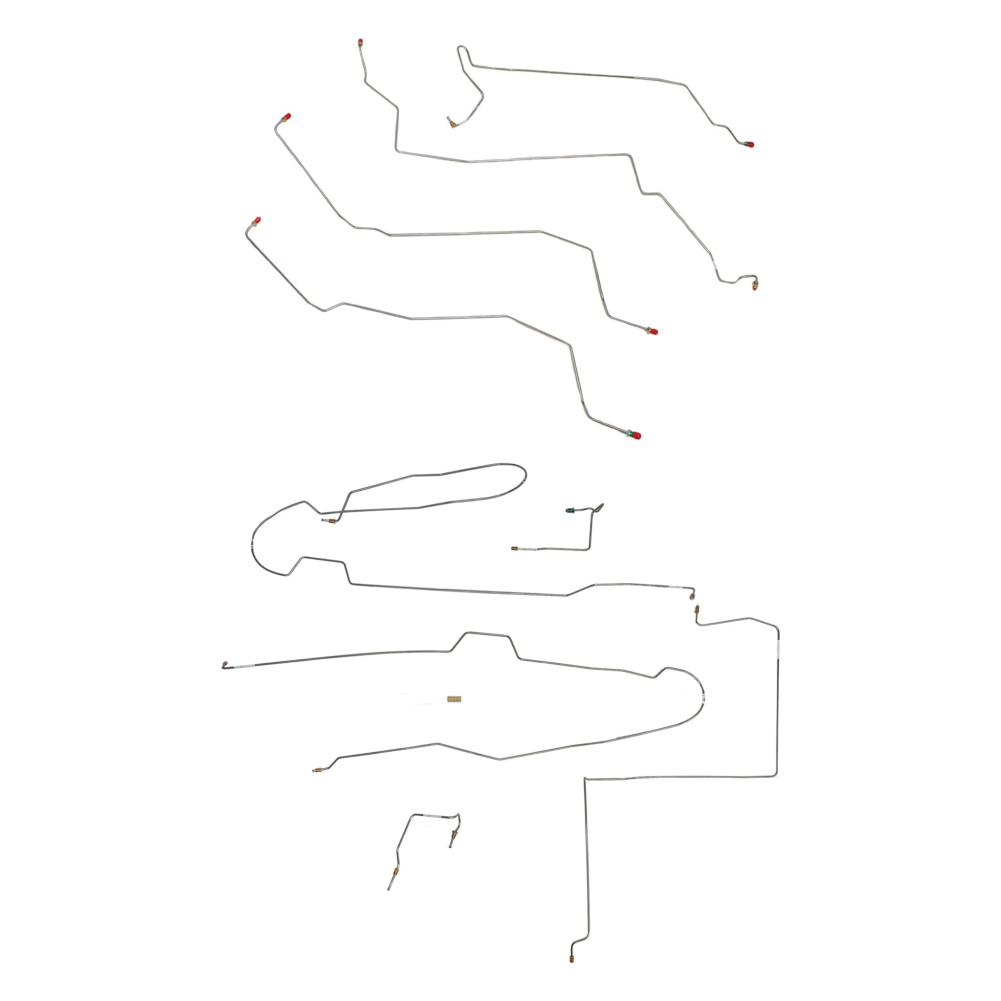 02-07 Liberty 3.7L V6, 4wd, Traction Control, ABS, Intermediate Brake Line Kit; Steel - SSTubes