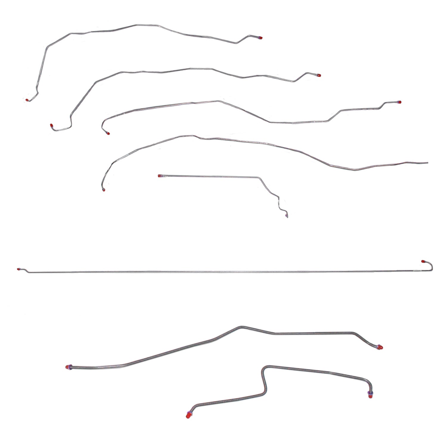 CBK0137SS- 01-07 GM 3500 Dually Crew Cab Long Bed Complete Brake Line; Stainles - SSTubes