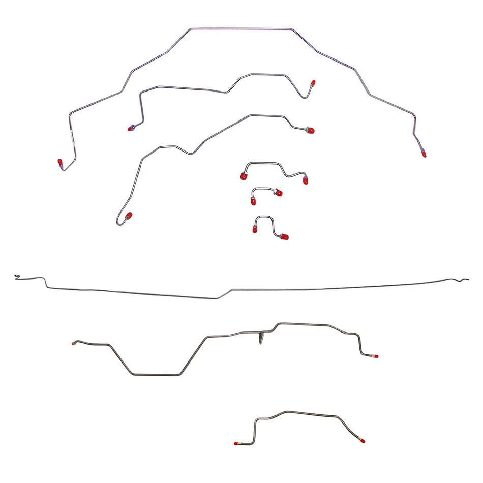 CBK0139OM- 95-97 RAM 3500, 2WD, REAR ABS, EXT CAB, LONG BED BRAKE LINE KIT - SSTubes