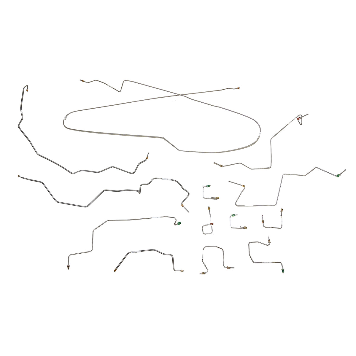 98-01 Ram 3500 Dually 2WD AWABS Complete Brake Line Kit Steel - SSTubes