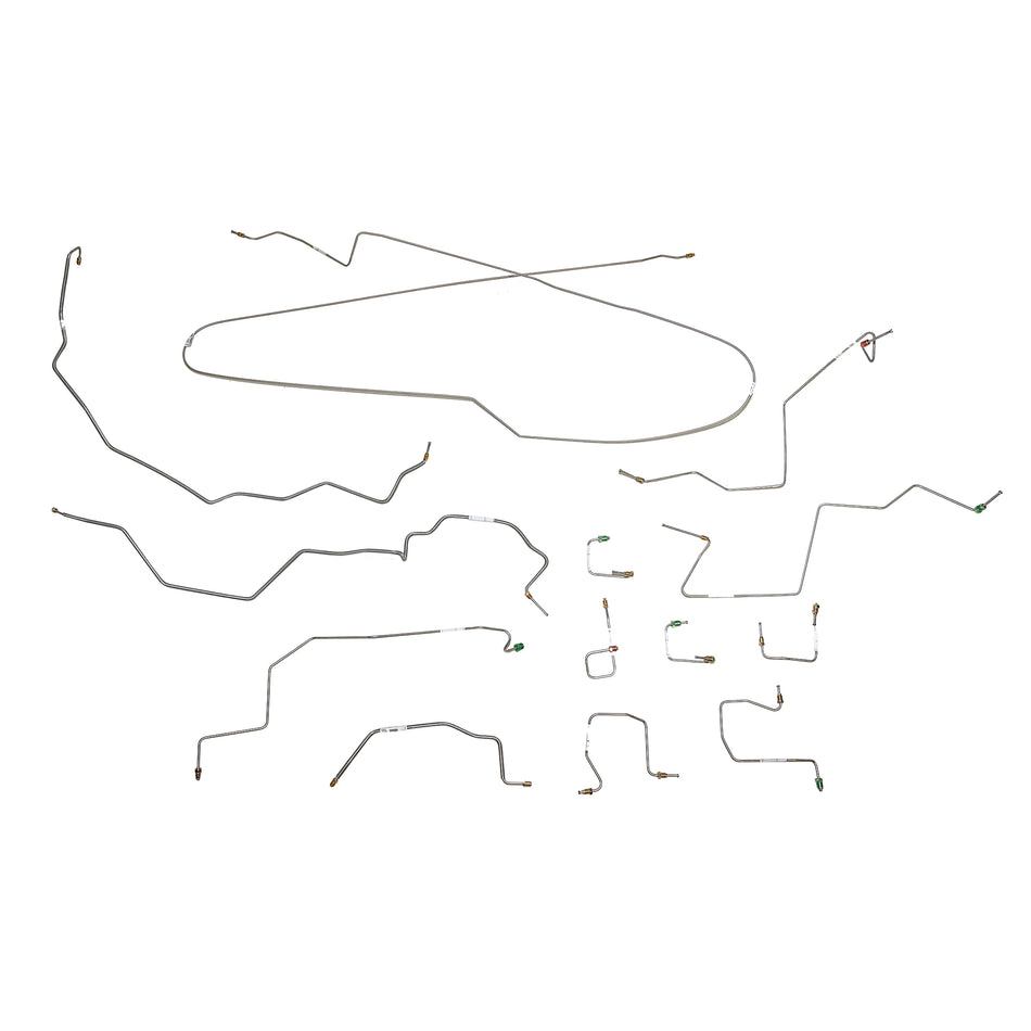 98-01 Ram 3500 Dually 2WD AWABS Complete Brake Line Kit Steel - SSTubes