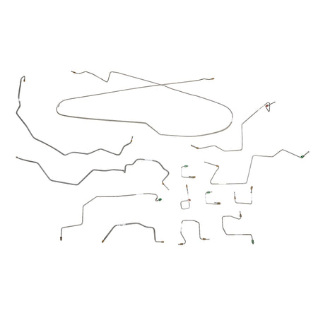 98-01 Ram 3500 Dually 2WD AWABS Complete Brake Line Kit; Stainless - SSTubes