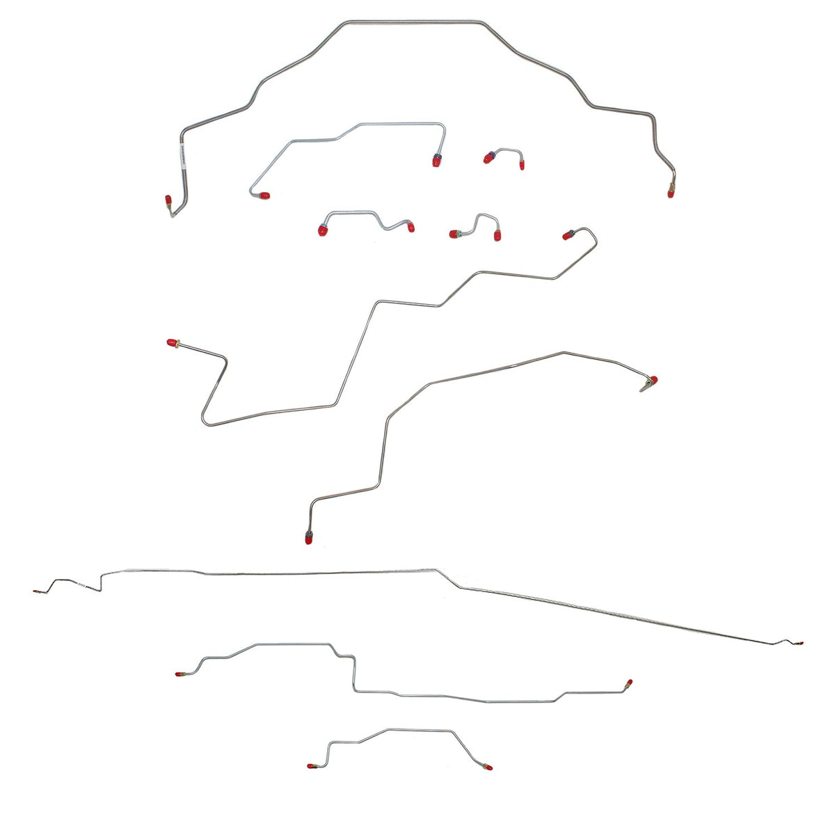 CBK0146OM - 95-97 Ram 1500, 2 WD, All ABS, Quad Cab, Short Bed Brake Line Kit; Steel - SSTubes