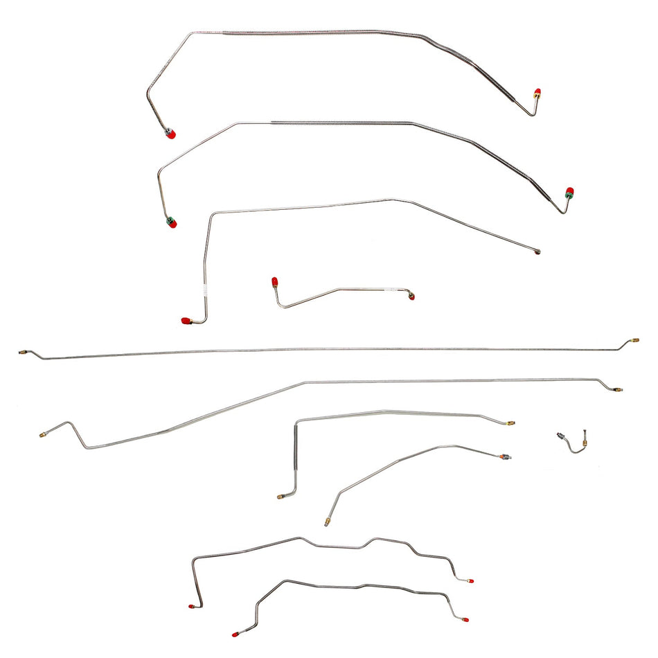 CBK0152OM- 87-91 Chevy R3500; Two-wheel Drive, Dually; Brake Line Set, Steel - SSTubes