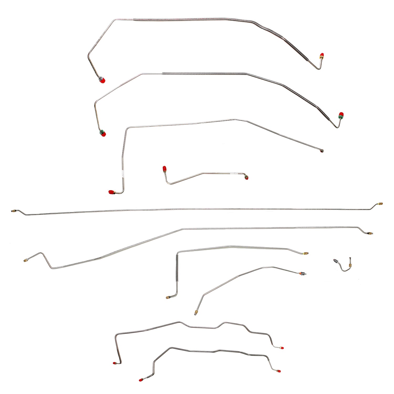 CBK0152SS- 87-91 Chevy R3500; Two-wheel Drive, Dually; Brake Line Set, Stainless - SSTubes