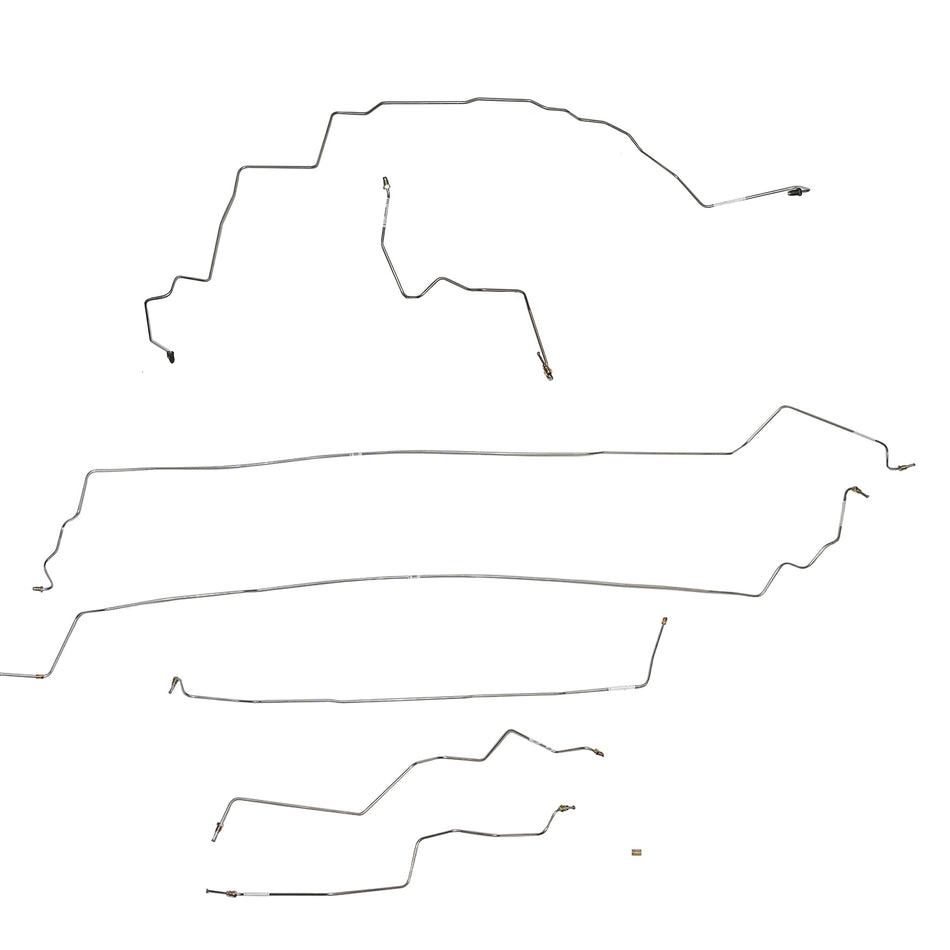 01-06 Santa Fe; Non-ABS Complete Brake Line Kit; Steel - SSTubes