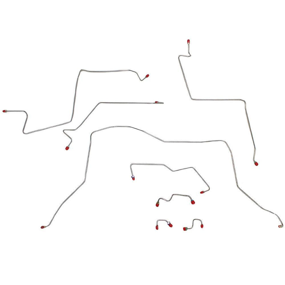 CBK0171SS - 01-02 Ram 2500/3500 4wd, Manual Trans, 4w Disc, Ext Cab/Long Bed; Complete Brake Line Kit; Stainless - SSTubes