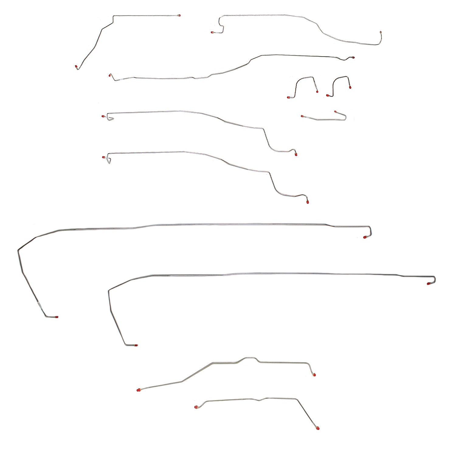 CBK0173SS- 03-06 Tahoe, 2 WD, Traction Control; Complete Brake Line Kit; Stainless - SSTubes